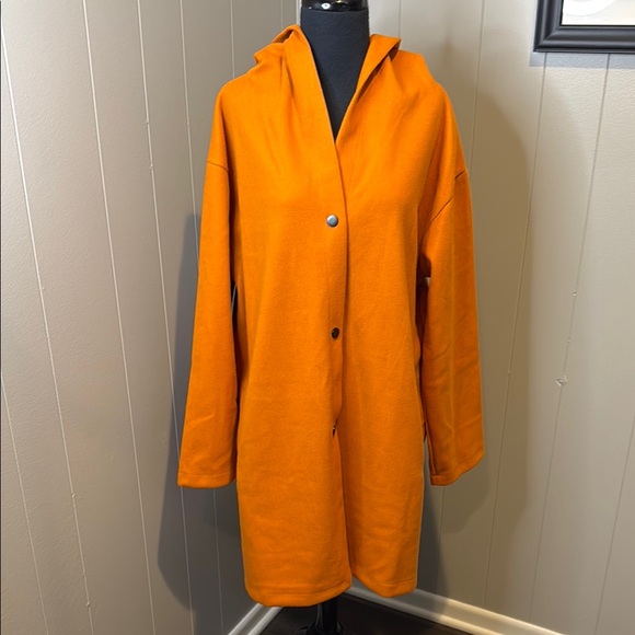 Jackets & Blazers - B1 Orange 3XL Women's Coat with Ring Embellishments on Back